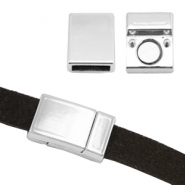 Magneet sloten basic quality metaal &Oslash;10.2x3.1mm Antiek zilver