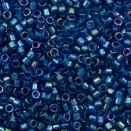 Miyuki kralen delica's 11/0 Emerald lined cobalt AB