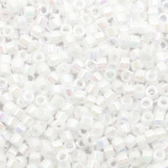 Miyuki kralen delica's 11/0 White pearl AB
