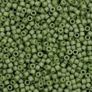 Miyuki kralen delica's 11/0 Opaque matte luster olive green DB-391