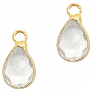 Hangers van crystal glas druppel Crystal-gold