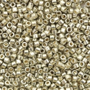 Miyuki kralen delica's 11/0 Duracoat galvanized dark light pewter silver DB-1851