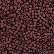 Miyuki kralen delica's 11/0 Opaque matte currant brown DB-1584