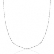 Roestvrij stalen (RVS) Stainless steel kettingen ball Mix & Match Zilver