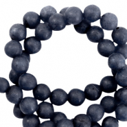 Natuursteen kralen kwarts 6mm mat Midnight blue