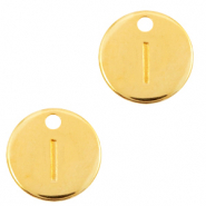 Bedels DQ metaal initial I Goud (nikkelvrij)