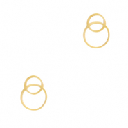 Roestvrij stalen (RVS) Stainless steel bedels / tussenstuk rings Goud