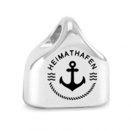 Eindkapjes metaal DQ anker Mix & Match Antiek zilver (nikkelvrij)