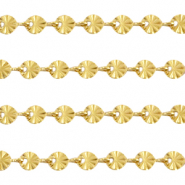 Roestvrij stalen (RVS) Stainless steel onderdelen jasseron ronde schakels Goud