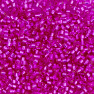 Miyuki kralen delica's 11/0 Silverlined dyed fuchsia pink DB-1340