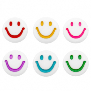 Letterkralen van acryl smiley White-multicolour