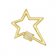 Zirkonia slot bliksem Gold