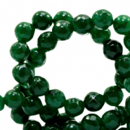 6 mm natuursteen kralen Jade facet geslepen Agata green