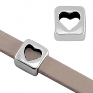 Metalen kralen DQ antiek zilver Schuivers DQ metaal antiek zilver