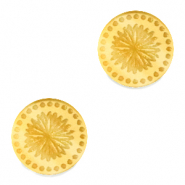Plexx cabochons 12mm Birth flower September-Aster Gold
