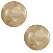 12 mm classic cabochon Polaris Elements Mosso shiny Desert mist brown