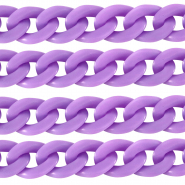 Acrylic chain 29mm matt Petal purple