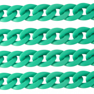 Acrylic chain 22mm matt Cabana green