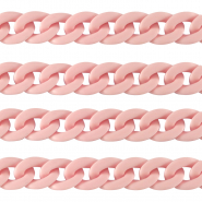 Acrylic chain 18mm matt Light pink