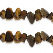 Chips stone kralen tijgeroog Golden brown