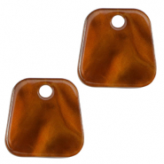 Resin hangers trapezium Topaz brown