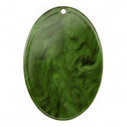 Resin hangers ovaal Moss green