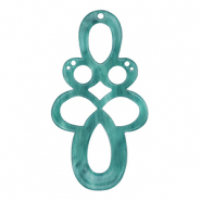 Resin hangers barok Petrol blue