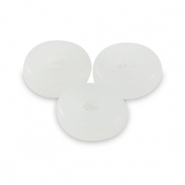 Natuursteen kralen marmer en calciet rondellen 6mm White