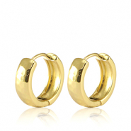 Brass TQ metaal oorbellen creolen Gold