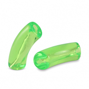 Acryl tube kralen Peridot green