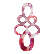 Resin hangers barok Multicolor pink