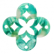 Resin hangers mozaiek Turquoise-green