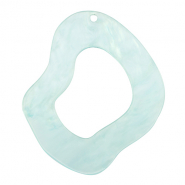 Resin hangers organic Sky blue