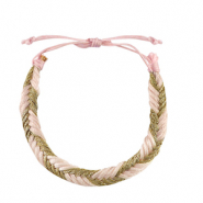 Trendy armbanden Light pink-gold