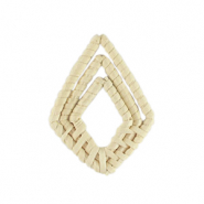 Rotan hanger rhombus Natural white