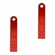 Statement hangers bar bloem Metallic red