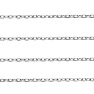 Roestvrij stalen (RVS) Stainless steel onderdelen jasseron ankerketting Silver