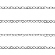 Roestvrij stalen (RVS) Stainless steel onderdelen jasseron ankerketting Silver