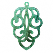 Resin hangers Multicolor green
