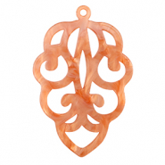 Resin hangers Coral red