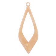 Resin hangers Peach blush opal
