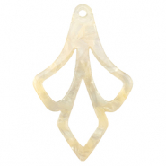 Resin hangers Sand beige transparent