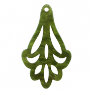 Resin hangers Moss green