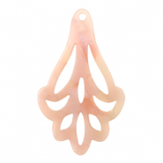 Resin hangers Peach pink opal