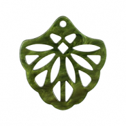 Resin hangers Moss green