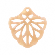 Resin hangers Peach blush opal