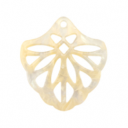 Resin hangers Sand beige transparent