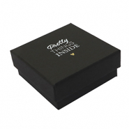 Sieraden (cadeau) doosje "Pretty things inside" Black