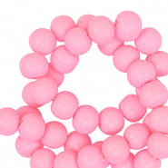 Polymeer kralen 6mm Pink