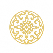 Roestvrij stalen (RVS) Stainless steel bedels bohemian 28mm Gold